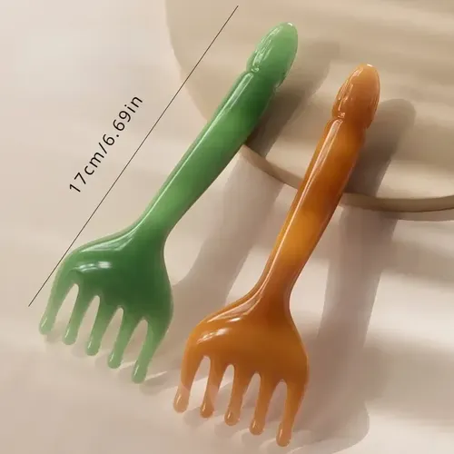Masajeador De 5 Garras Para Cuerpo De Resina, Cabeza, Gua, M Verde