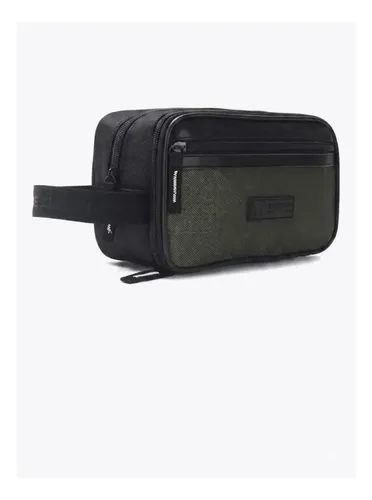 Neceser Tascani Viaje Organizador Cabina Portacosméticos Valija Baño Bolso Maquillaje Color Verde Poliester