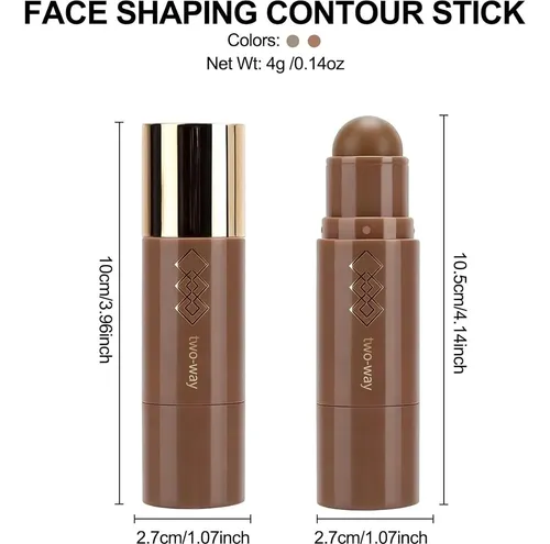 Stick De Contorno Y Bronceador Crema Erinde B02 Marrón