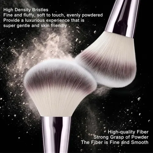 Set 55 Brochas Maquillaje Hghdbt Profesional Estuche Café