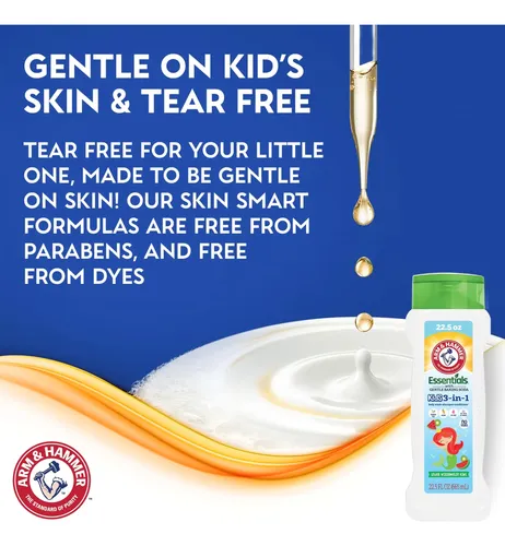 Gel De Baño Arm & Hammer Essentials Kids 3 En 1, 665 Ml