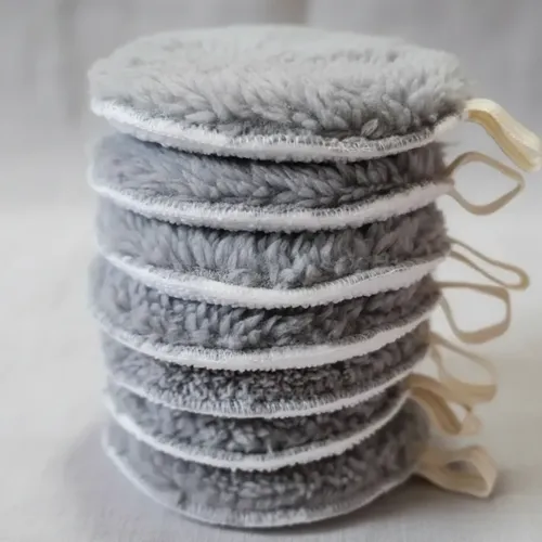 Pad Desmaquillante Facial Toalla Microfibra Lavable X25 Gris