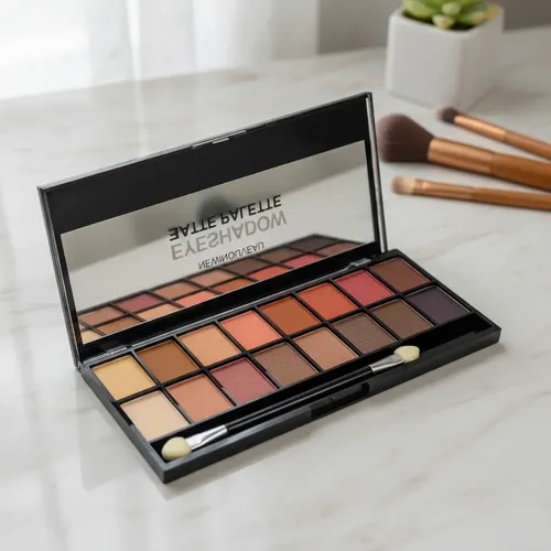 Set De Paletas De Sombras Satinadas Y Mate Combo X 3 Palette