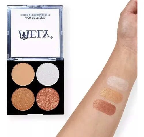 Paleta Maquillaje Contorno Rubor Iluminador Mely Caobamakeup