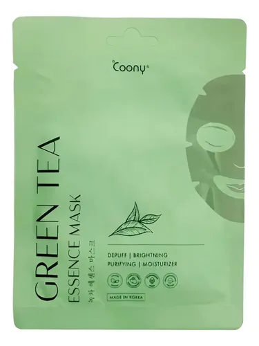 Mascarilla Facial Coony Te Verde Luminosidad Antioxidante