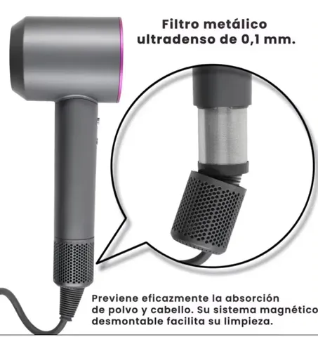 Secador De Pelo Profesional 2400w Premium 3 Velocidades F/c
