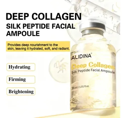 Alidina Ampula Intensiva Con Hilos Seda Colágeno Dorado 30ml