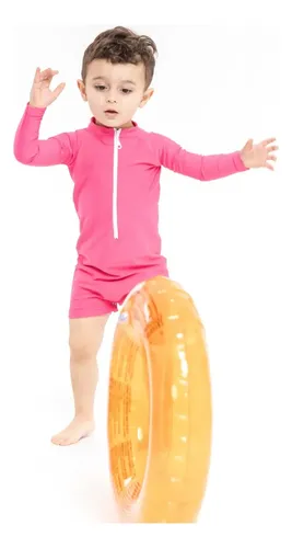 Conjunto Enterito + Gorro Protección Solar Bebés Niños Uv+50