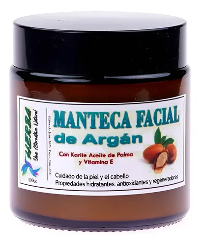 Manteca Facial De Argán 100gr. Pote De Vidrio