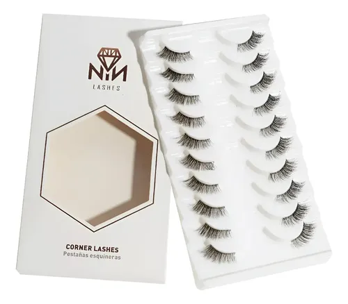 Pestañas 3d Postizas Corner Lashes Esquineras Nathacha Nina