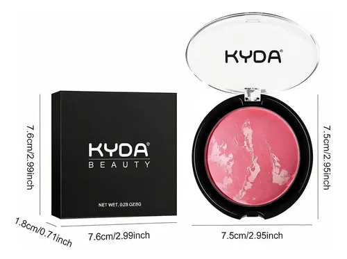 Paleta Kyda Blush Baked 12 Colores Peach Hush