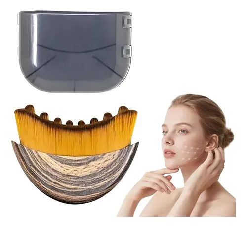 Brocha Para Contorno Facial De 3 Piezas – Escultura De Queix