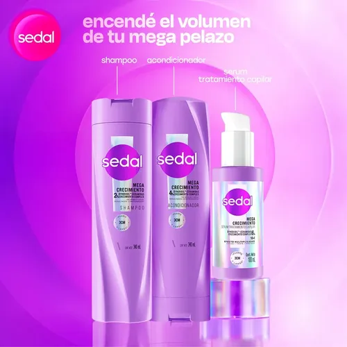 Acondicionador Sedal Mega Crecimiento 340ml