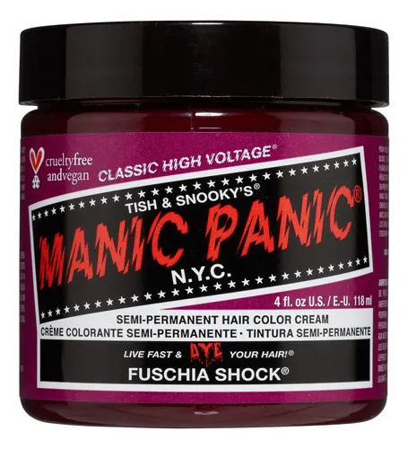 Tinte Vegano Para Cabello Manic Panic Fuschia Shock, 4 Oz