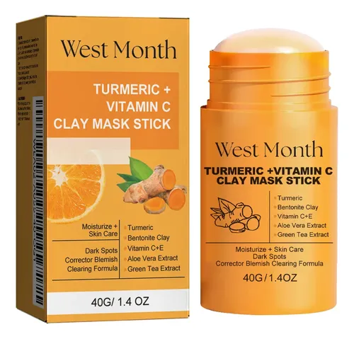 Mascarilla De Arcilla Iluminadora Con Cúrcuma West Month