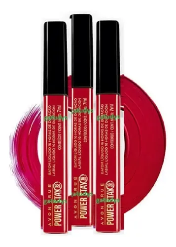 Labial Liquido Intransferible Power Stay Avon Acabado Mate Color Resilient Red