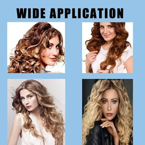 30 Rulos De Plástico Ulifebetter Para Cabello Sin Calor Azul