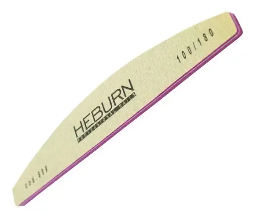 Lima Plana Heburn 100/180 Recta Ovalada Uñas Naturales 809