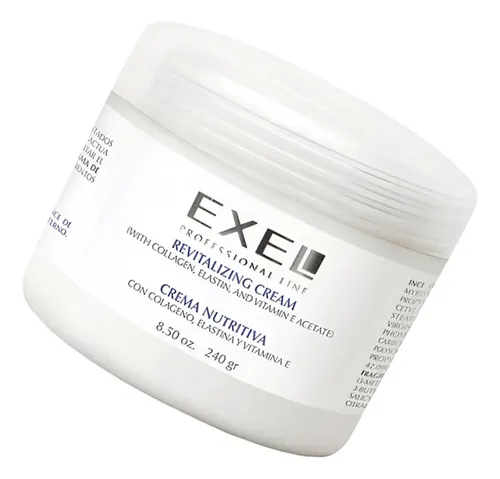 Crema Nutritiva Exel Revitalizante Facial Colageno X 240g