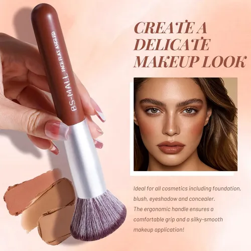 Set De Brochas Para Maquillaje Bs-mall 14 Piezas Con Estuche