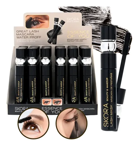 Rímel Máscara De Pestañas Skora Essence Of You Waterproof N2 Color Negro