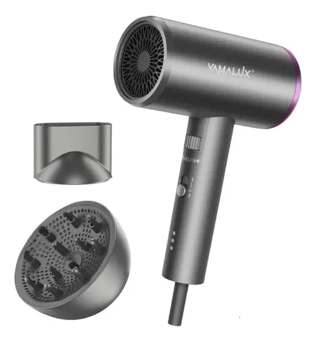 Secador De Pelo Ion 2000 Vamalux Gris Oscuro