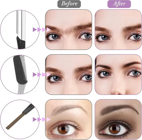 Kit Para Dar Forma A Las Cejas, Juego De 8 Piezas