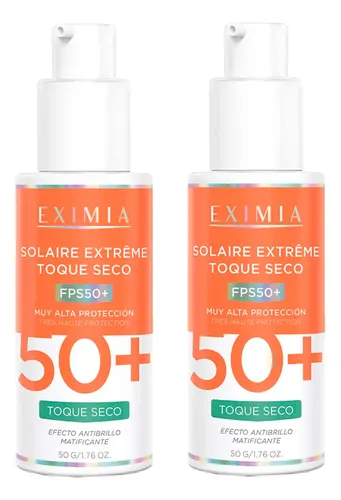Pack 2 Eximia Solaire Extreme Fps 50 Toque Seco Matificante