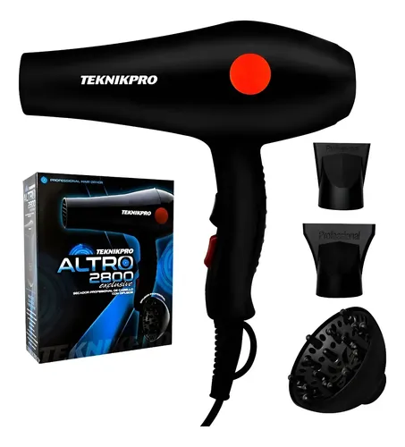 Potente Secador De Pelo 1600w Frio Calor Teknikpro