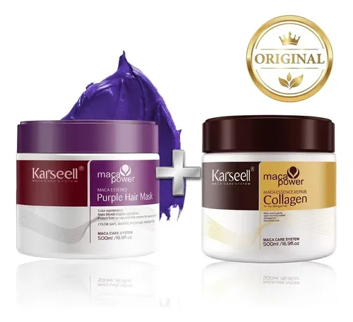 Kit Matizador + Mascarilla Capilar Karseell 500 Ml Original
