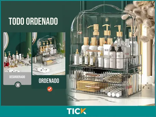 Organizador Maquillaje Escritorio Cajones Porta Cosmeticos