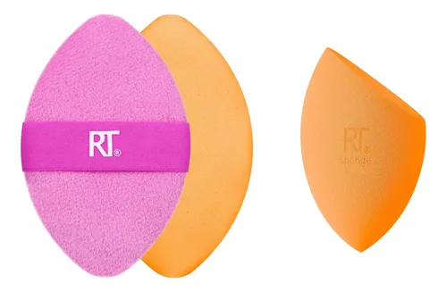 Esponja Y Polvo Para Mezclar Maquillaje Puff Real Techniques