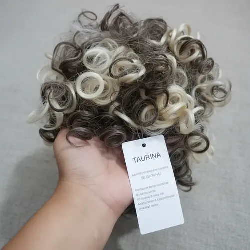 Rodete Postizo Hair Bun Rulos Abundante Humanizado Importado
