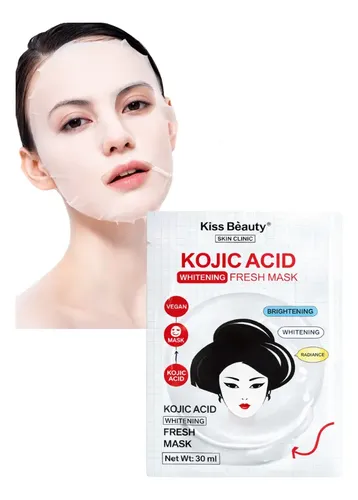Mascarilla Facial Despigmentante Ácido Kojico Kiss Beauty