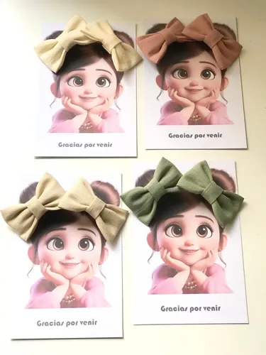 Souvenir Colita Pinza Moño Nena X10
