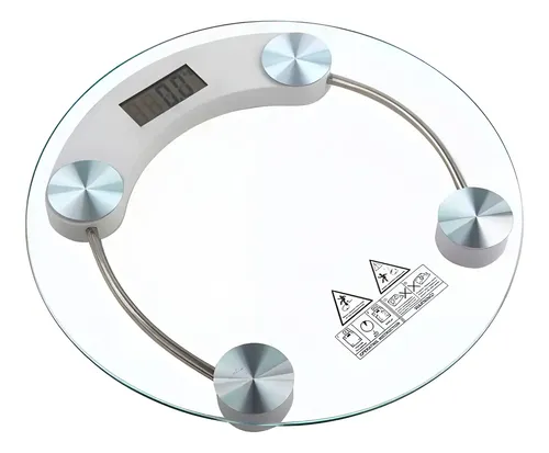 Balanza Personal De Baño De Vidrio, Lcd Digital Hasta 180 Kg