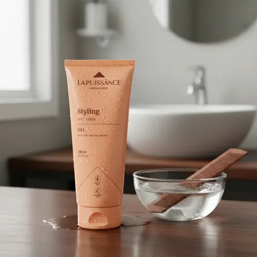 La Puissance Styling Wet Look Gel Fijacion Media Alta Brillo