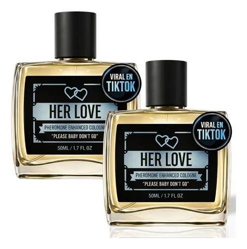 2×1! Perfume Hombre Her Love Con Feromonas 50ml Atrae Mujer