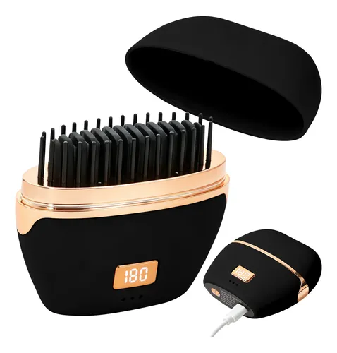 Rf Minialisador De Pelo Inalámbrico Glambrush, Peine 2 En 1