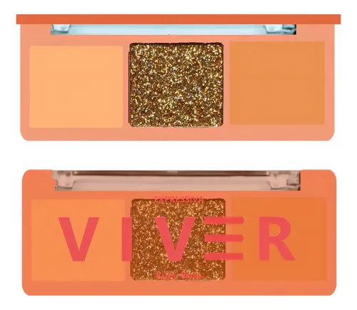 Sombra Expresiva Viver Shadow Trio Ruby Rose Sombras Para Ojos