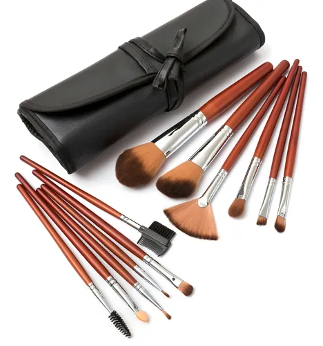 Set De Brochas Y Pinceles Para Maquillaje X 12 P1850