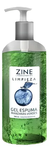 Gel Espuma De Manzanas Verdes Higiene Facial 340ml Zine