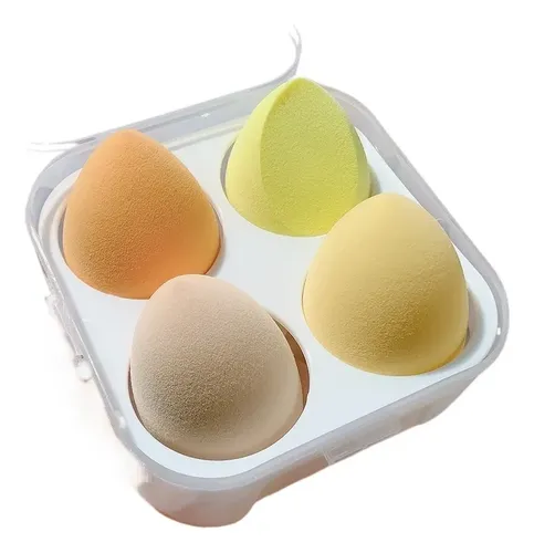 Esponjas De Maquillaje Beauty Blender 4 Piezas Húmedas Y Sec