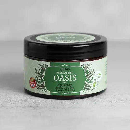 Crema Humecto Nutritiva Aloe Vera Y Aceite De Oliva Hierbas del Oasis