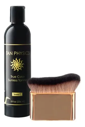 Tan Physics Sunless Tanner 8oz With Self Tanner Brush – S…