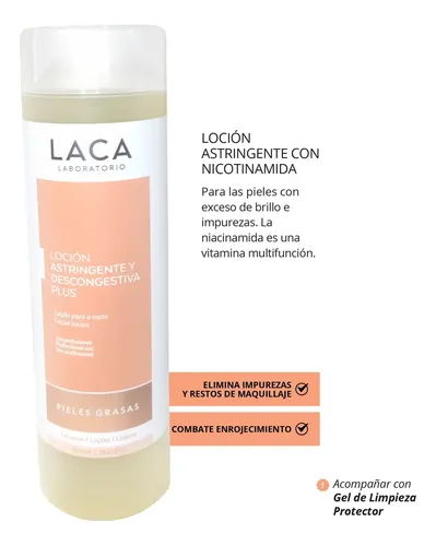 Loción Astringente Con Nicotinamida Laca 500ml Grande