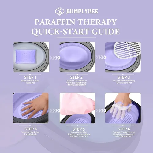 Parafina Lavanda Bumplybee Para Manos Y Pies (10 Repuestos)