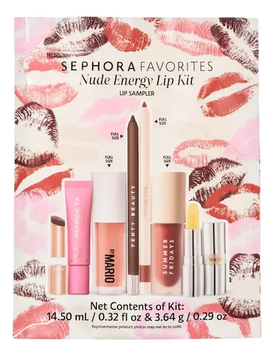 Sephora Favorites Nude Energy Lip Kit Set Labiales Original