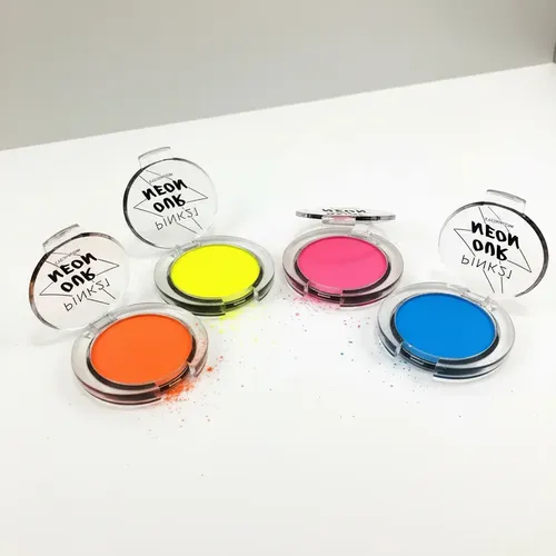 Set 8 Paletas De Sombras De Ojos Fluo Neon Pink 21