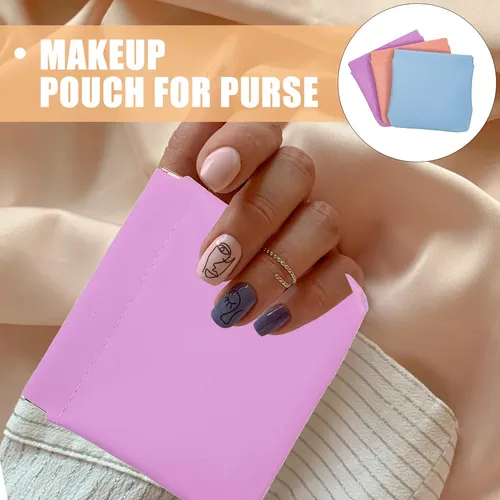 Set De 3 Neceseres Pequeños Para Maquillaje, Bolsillos Portá